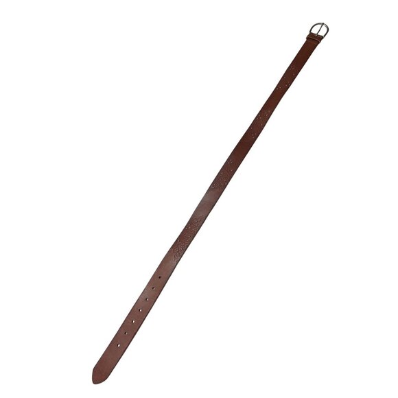 American Eagle Womens Brown Embossed Leather Belt Medium - Picture 4 of 8